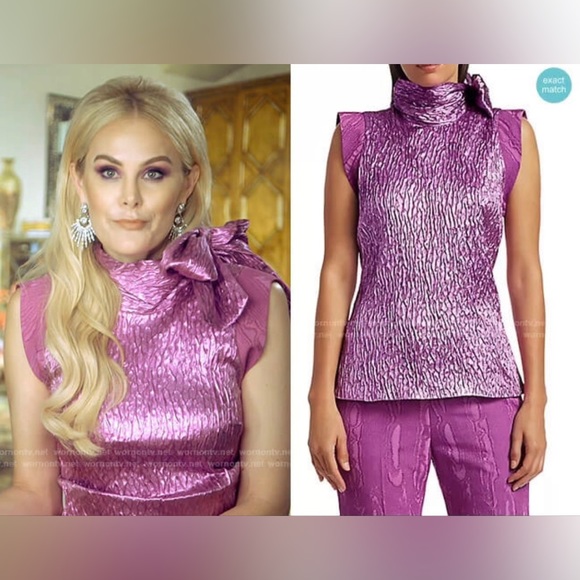 Rachel Comey Mirar Textured Jacquard Top in Orchid 4 - Picture 11 of 16